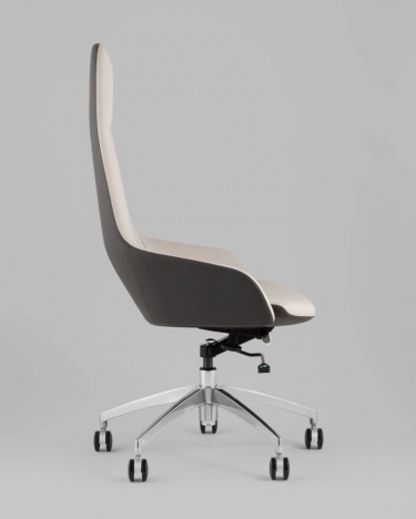 Кресло руководителя Stool Group TopChairs Soulo светло-серый, серый