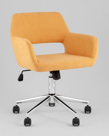 Стул офисный Stool Group ROSS рогожка желтый