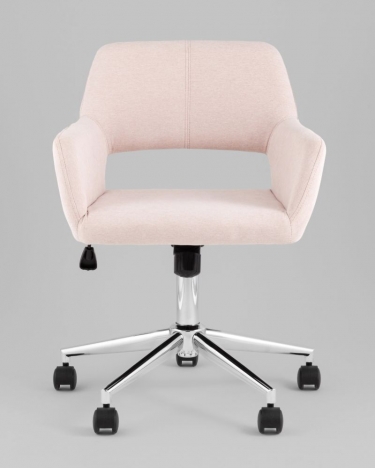 Стул офисный Stool Group ROSS рогожка светло-розовый