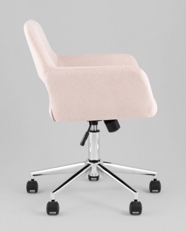 Стул офисный Stool Group ROSS рогожка светло-розовый