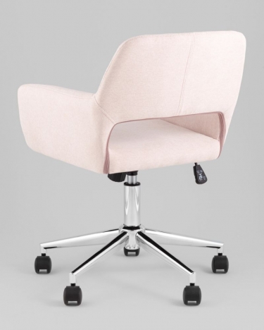 Стул офисный Stool Group ROSS рогожка светло-розовый