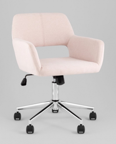 Стул офисный Stool Group ROSS рогожка светло-розовый