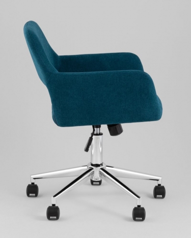 Стул офисный Stool Group ROSS рогожка синий