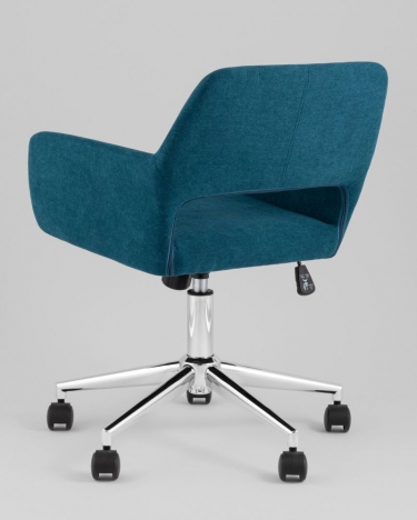 Стул офисный Stool Group ROSS рогожка синий