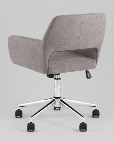 Стул офисный Stool Group ROSS рогожка темно-серый