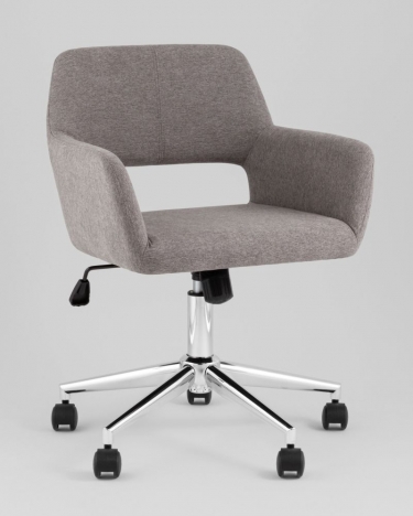 Стул офисный Stool Group ROSS рогожка темно-серый