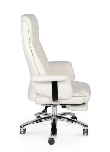Кресло руководителя Norden Парламент,  ivory leather (кожа слоновая кость)