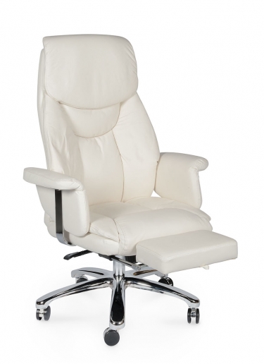 Кресло руководителя Norden Парламент,  ivory leather (кожа слоновая кость)