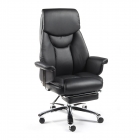 Кресло офисное Норден Парламент H-2021-35 black leather Черный