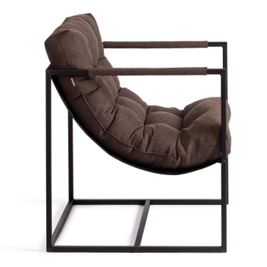 Кресло Tetchair Charli/Чарли рогожка, коричневый, 3М7-147, 70х70х84 см