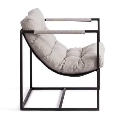 Кресло Tetchair Charli/Чарли рогожка, серо-бежевый, 3M 16/2, 70х70х84 см