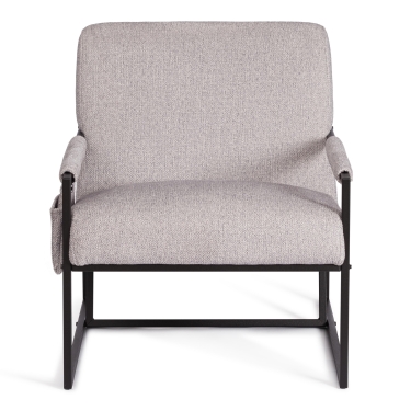 Кресло Tetchair Charli LUX/Чарли Люкс велюр/букле, VT shape silver, 70х80х82 см