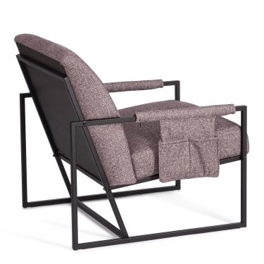 Кресло Tetchair Charli LUX/Чарли Люкс велюр/букле, VT shape wood rose, 70х80х82 см