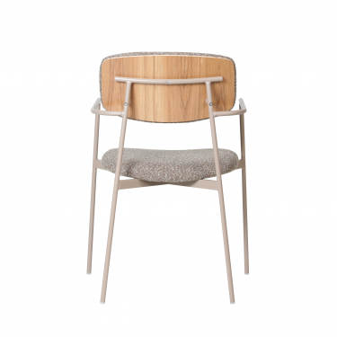 Стул Stool Group Doe коричневый бежевые ножки
