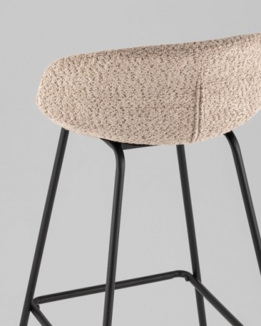 Стул барный Stool Group Nita букле кофейный
