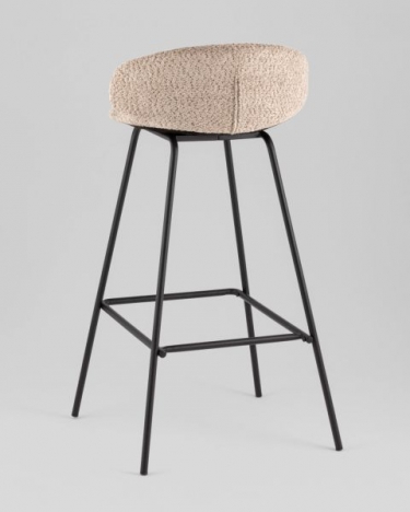 Стул барный Stool Group Nita букле кофейный