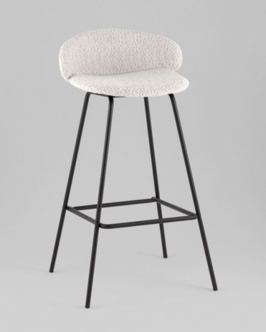 Стул барный Stool Group Nita букле светло-серый