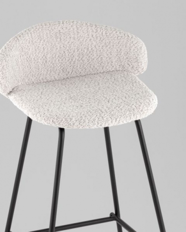 Стул барный Stool Group Nita букле светло-серый