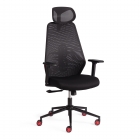 Кресло Tetchair Matrix red ткань, черный