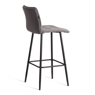 Барный стул Tetchair Bari/Бари велюр, серый, 29, 45х56х110 см