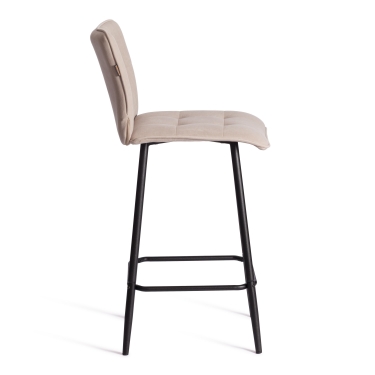 Полубарный стул Tetchair Bari/Бари велюр, бежевый, 7, 42х55х99 см