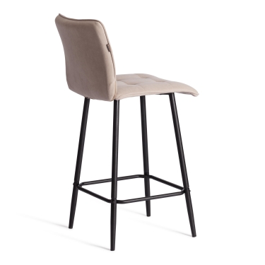 Полубарный стул Tetchair Bari/Бари велюр, бежевый, 7, 42х55х99 см