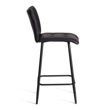 Полубарный стул Tetchair Bari/Бари экокожа , черный, 42х55х99 см
