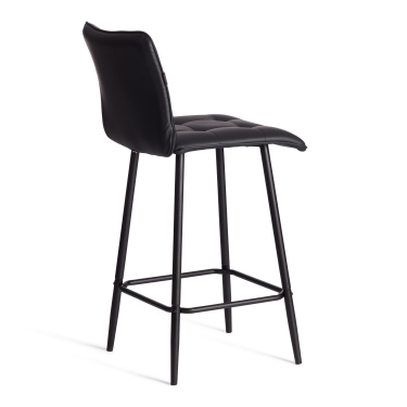 Полубарный стул Tetchair Bari/Бари экокожа , черный, 42х55х99 см