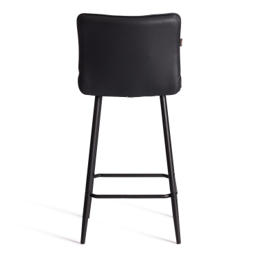 Полубарный стул Tetchair Bari/Бари экокожа , черный, 42х55х99 см