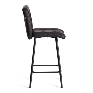 Полубарный стул Tetchair Medeo/Медео экокожа , черный, 42х56х102 см
