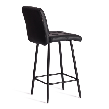 Полубарный стул Tetchair Medeo/Медео экокожа , черный, 42х56х102 см