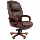 Кресло руководителя Chairman CHAIRMAN 408 кожа/экокожа, коричневый