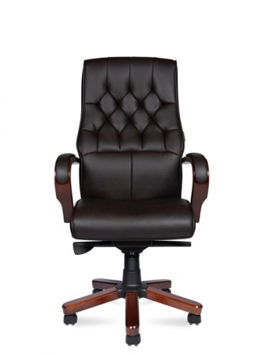Кресло офисное Норден Боттичелли P2338-L0828 leather Темно-коричневая