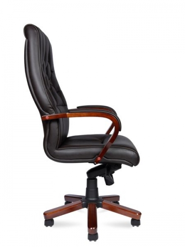 Кресло офисное Норден Боттичелли P2338-L0828 leather Темно-коричневая
