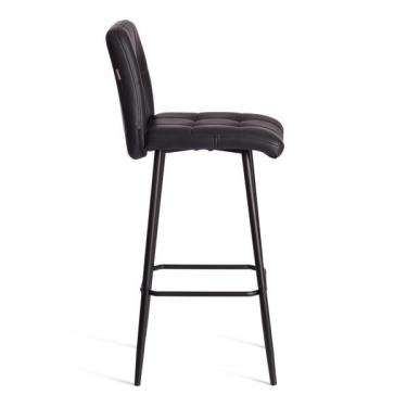 Барный стул Tetchair Medeo/Медео экокожа , черный, 45х56х113 см