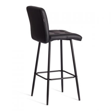 Барный стул Tetchair Medeo/Медео экокожа , черный, 45х56х113 см