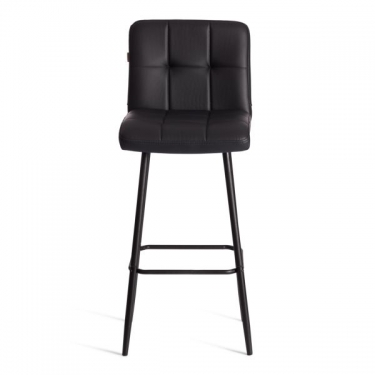 Барный стул Tetchair Medeo/Медео экокожа , черный, 45х56х113 см