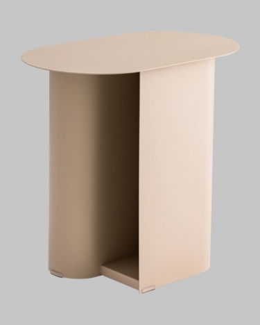 Журнальный столик Stool Group Yvaine металл бежевый