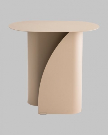 Журнальный столик Stool Group Yvaine металл бежевый