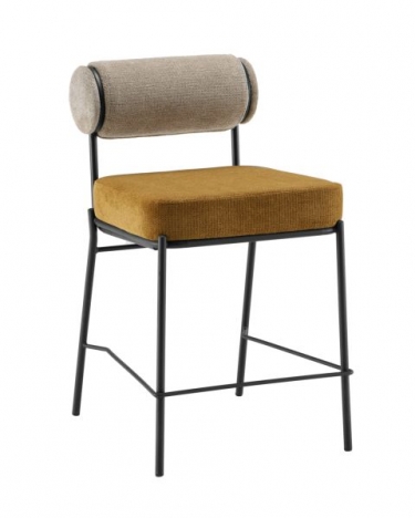 Стул полубарный Stool Group Ponpoun ПБ бежевый терракотовый