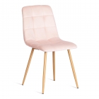 Стул Tetchair CHILLY mod. 7094-1 / 1 шт. в упаковке вельвет/металл, 44,5х52,5х86 см, pink розовый HLR39 / натуральный