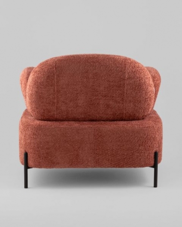 Кресло Stool Group Кэнди ткань с подлокотниками букле коралловый