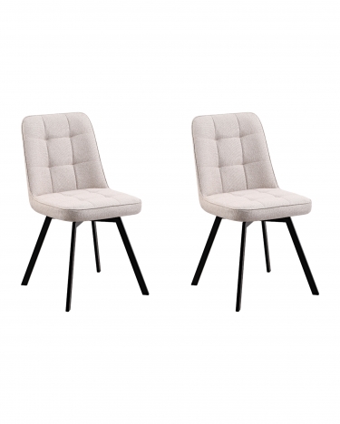 Стул Stool Group Pleid вращающийся кремовый 2 шт.