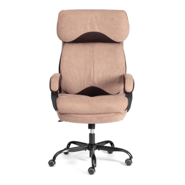 Кресло руководителя Tetchair Duke metal BL ткань, светло-коричневый, KUB 03/TW-24