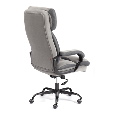 Кресло руководителя Tetchair Duke metal BL велюр, серый, 29/TW-12