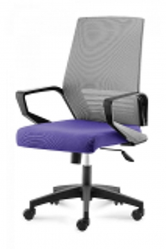 Кресло офисное Эрго LB Серый/Фиолетовый