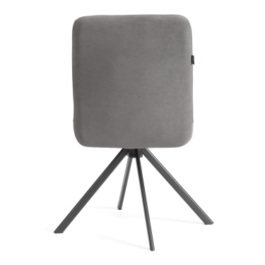 Стул обеденный Tetchair Medeo поворотный механизм 360, велюр, серый, 29