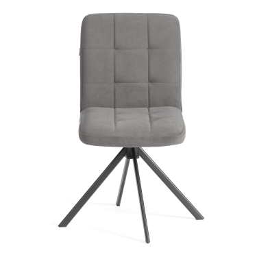 Стул обеденный Tetchair Medeo поворотный механизм 360, велюр, серый, 29