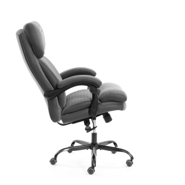 Кресло руководителя Tetchair Chief metalBL велюр/ткань, серый, 29/TW-12