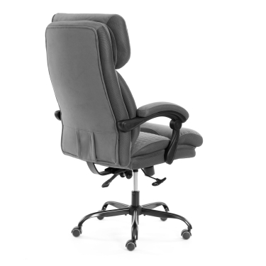 Кресло руководителя Tetchair Chief metalBL велюр/ткань, серый, 29/TW-12